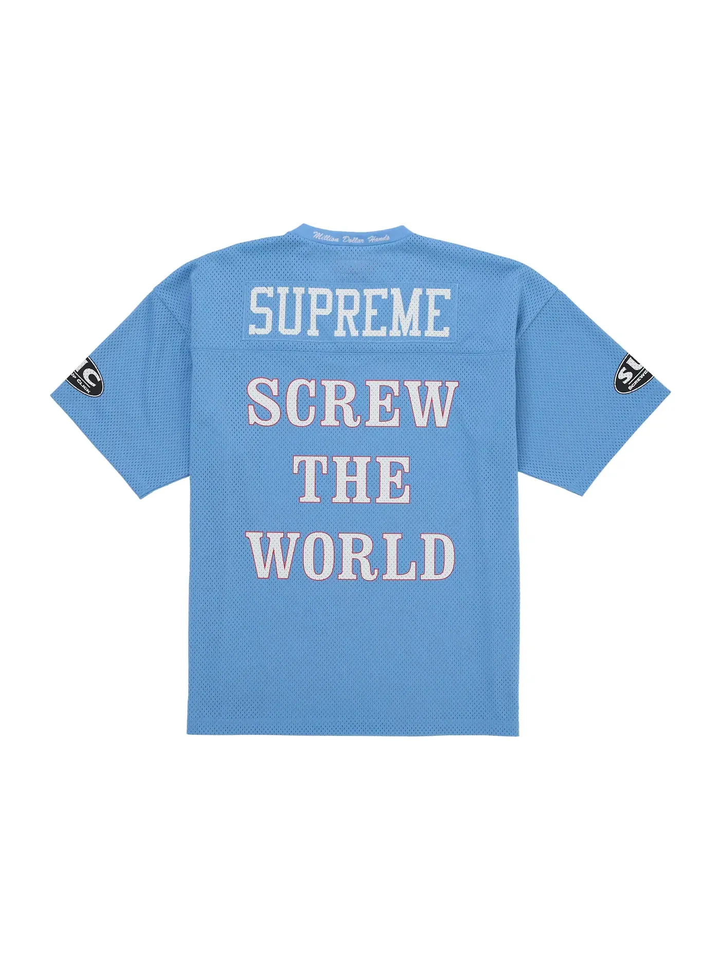 Мужская футбольная джерси с принтом DJ Screw Supreme — изображение 2 из 2, синий