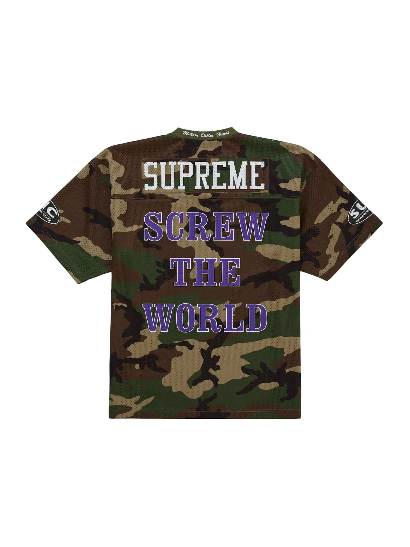 Мужская футбольная джерси с камуфляжным принтом DJ Screw Supreme, Woodland Camo — изображение 2 из 2