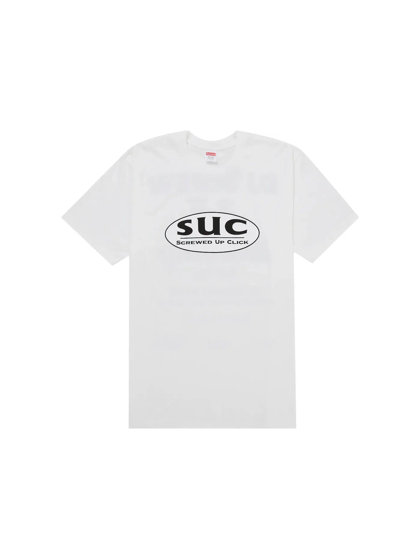 Мужская футболка с принтом Supreme DJ Screw SUC Tee — изображение 1 из 2, белый
