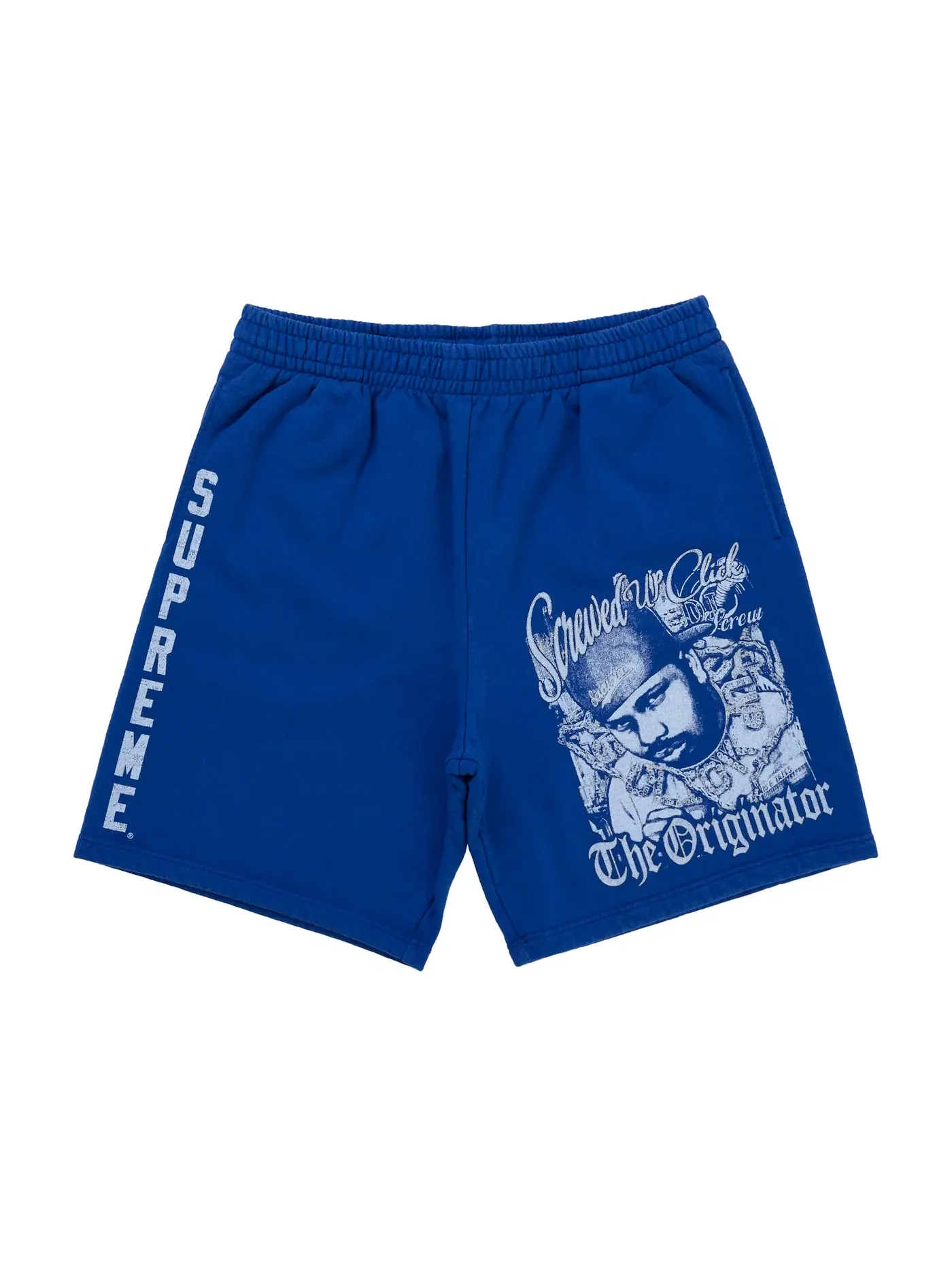 Мужские шорты с принтом Sweatshort Supreme — изображение 1 из 2, синий