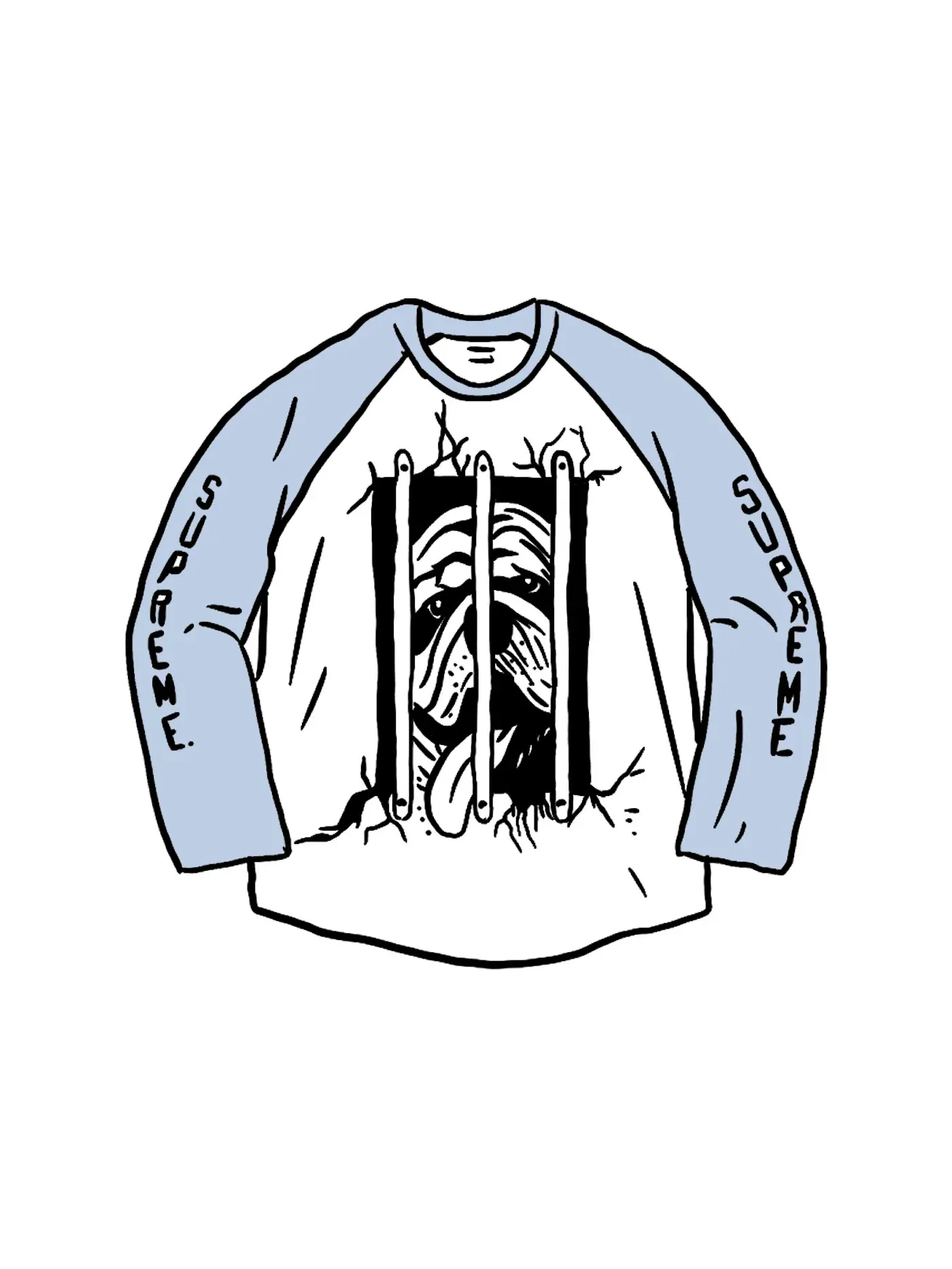 Мужская футболка с длинным рукавом Supreme L/S Top — изображение 1 из 1, синий