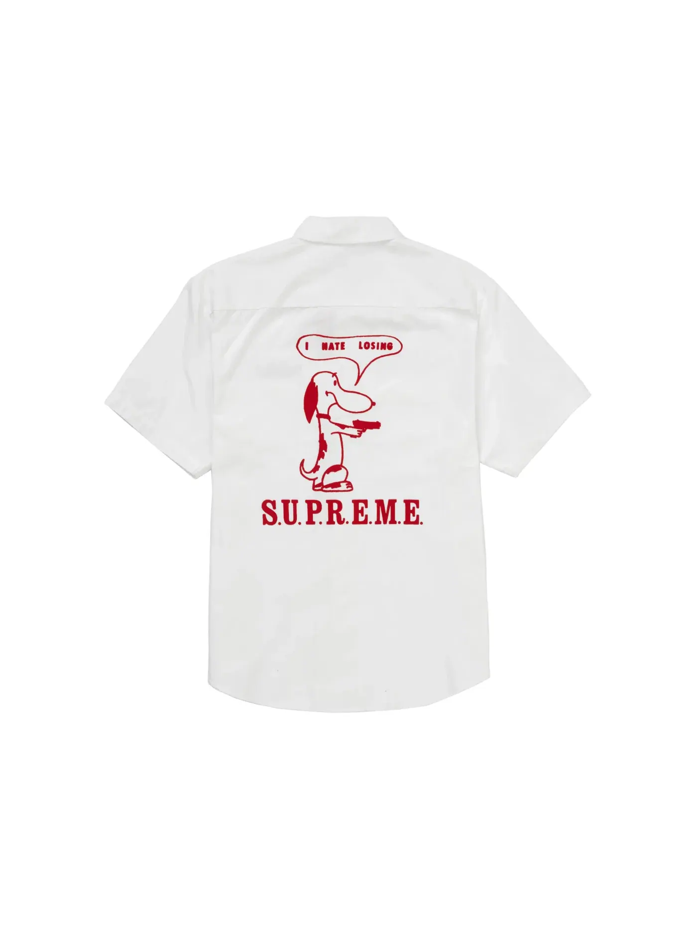 Мужская рубашка с коротким рукавом Supreme S/S Work Shirt — изображение 1 из 2, белый