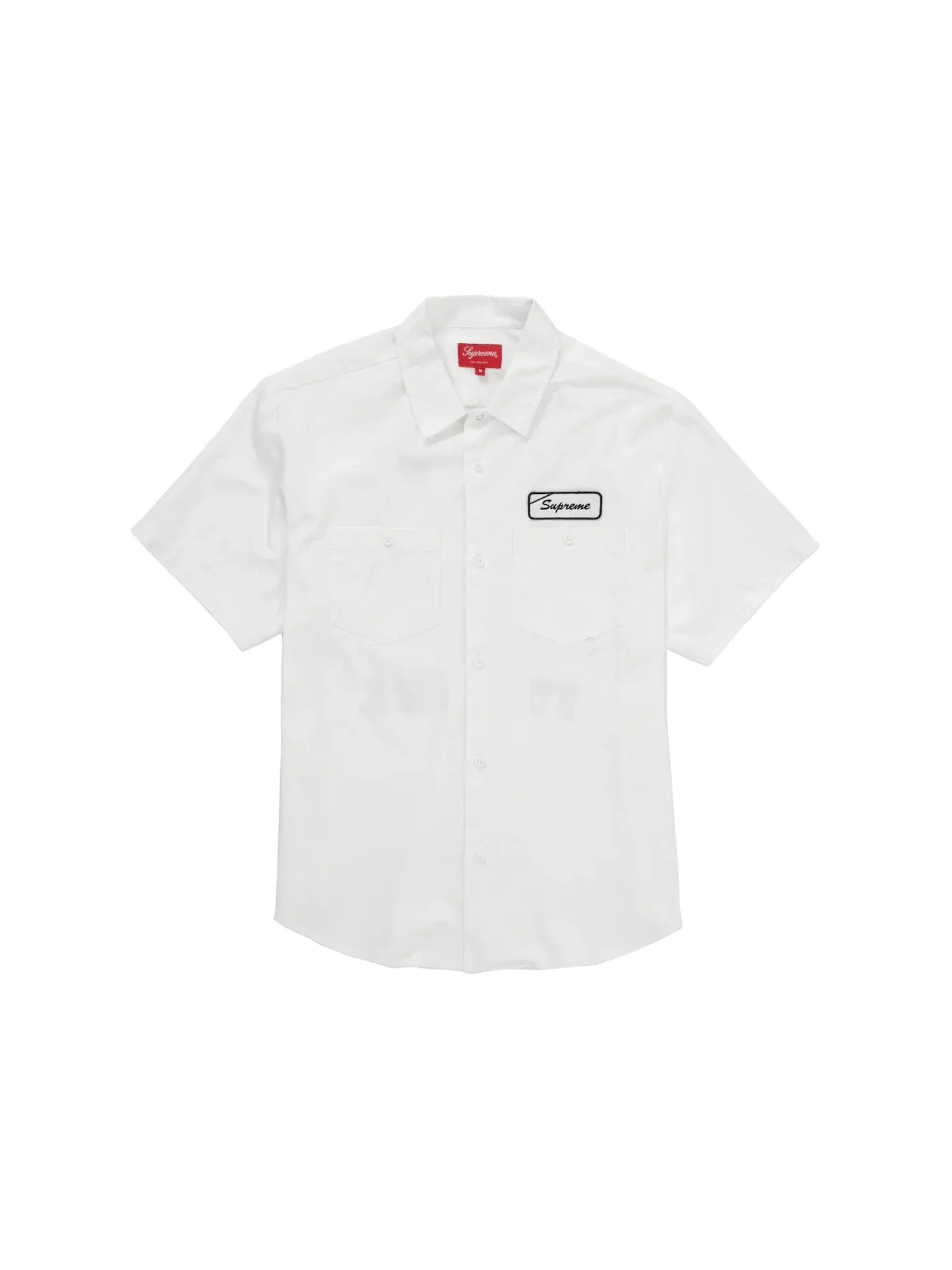 Мужская рубашка с коротким рукавом Supreme S/S Work Shirt — изображение 2 из 2, белый