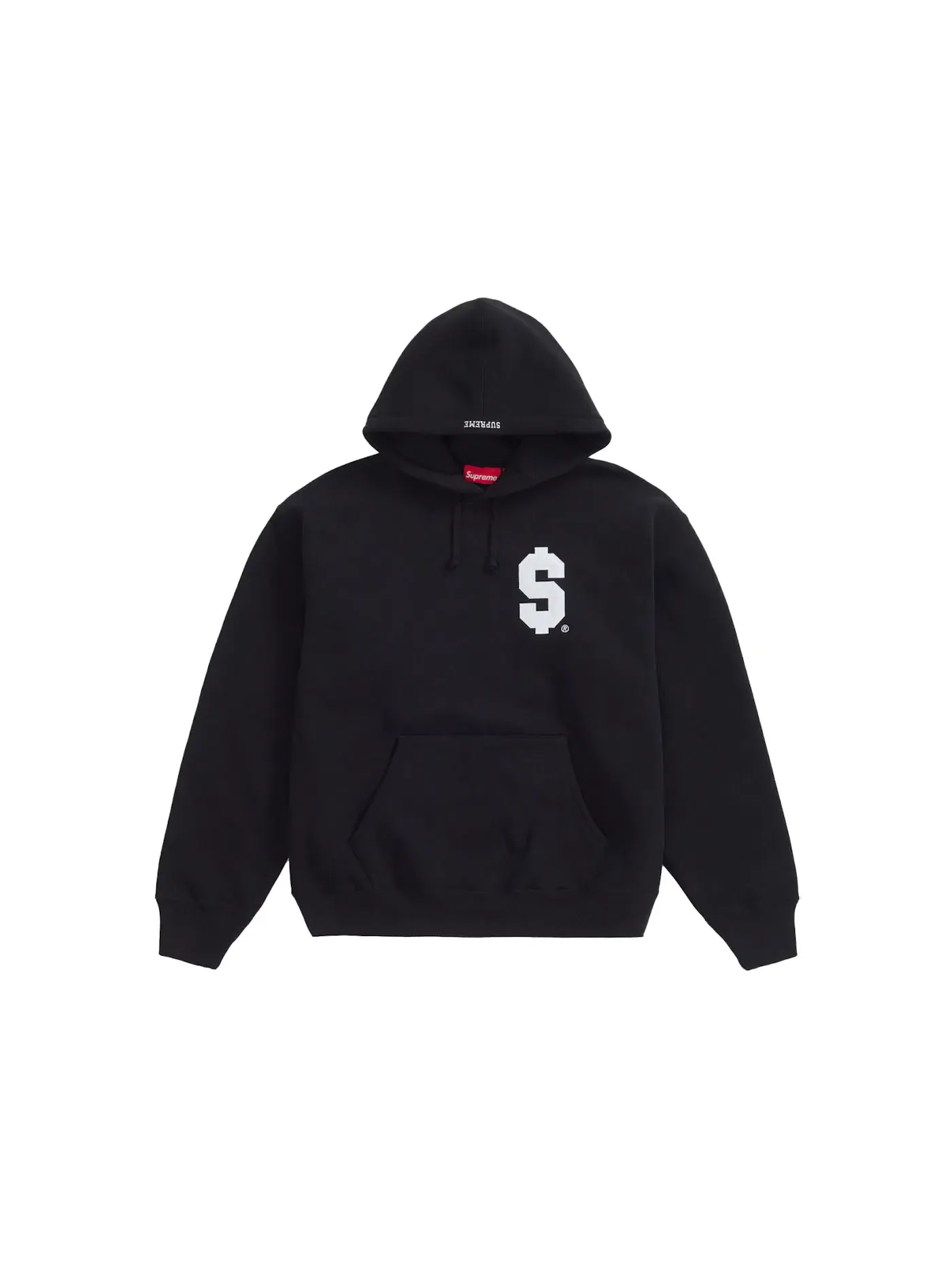 Мужской худи с капюшоном Supreme — изображение 1 из 1, черный