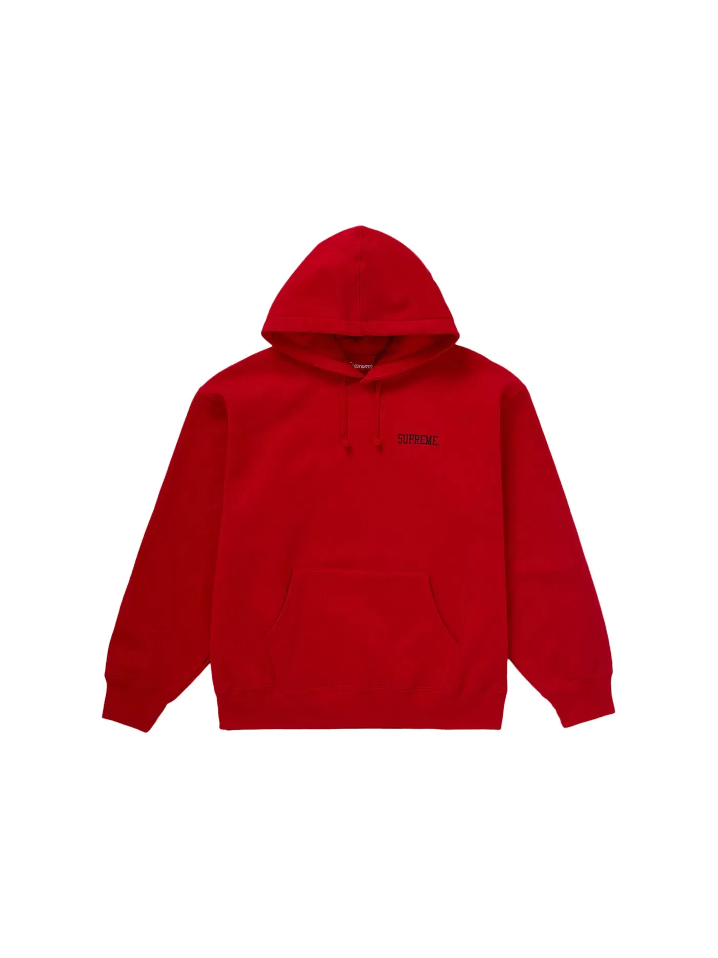 Мужской худи с принтом Supreme Red — изображение 2 из 2