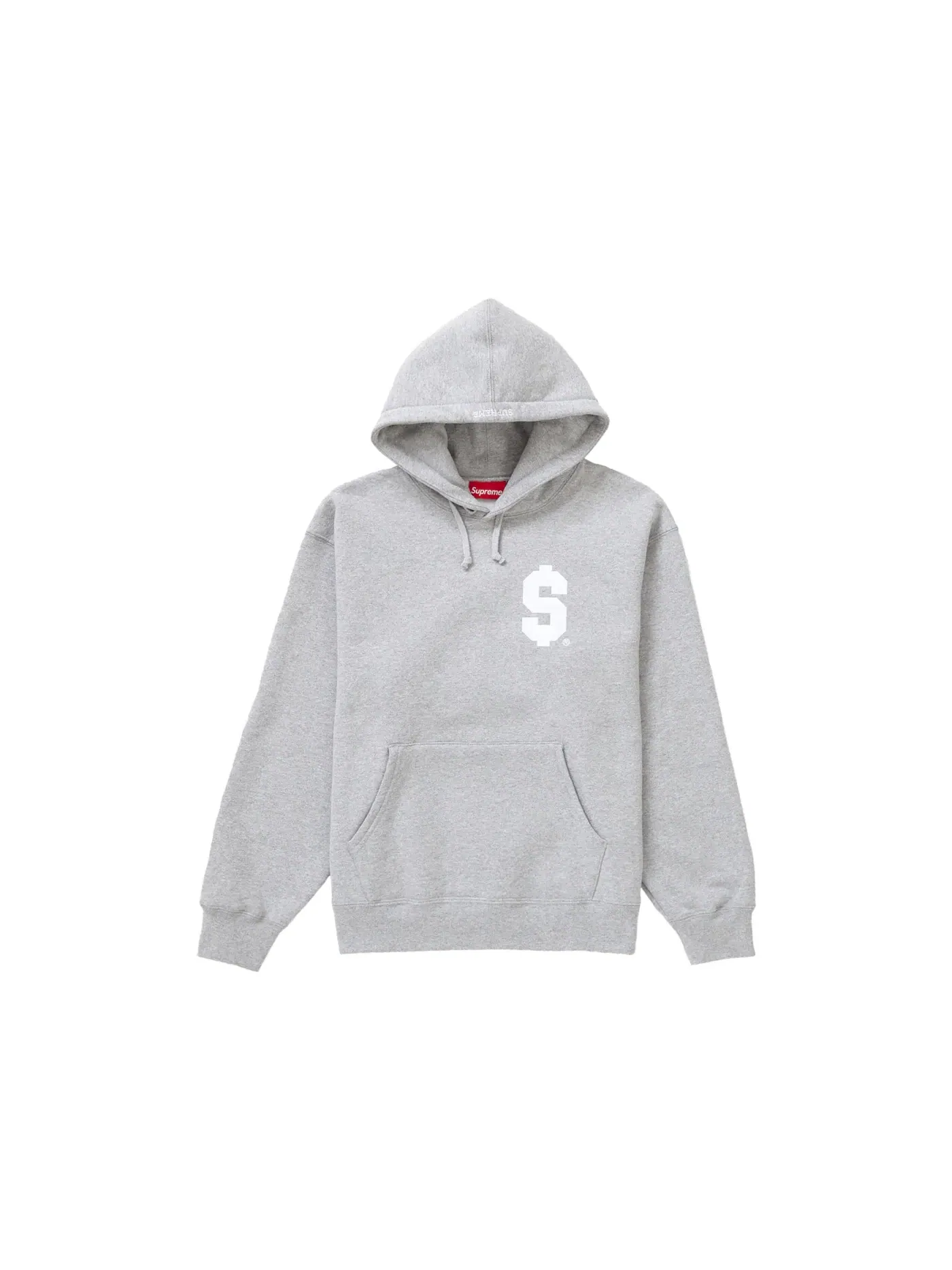 Мужская худи с капюшоном Supreme — изображение 1 из 1, серый