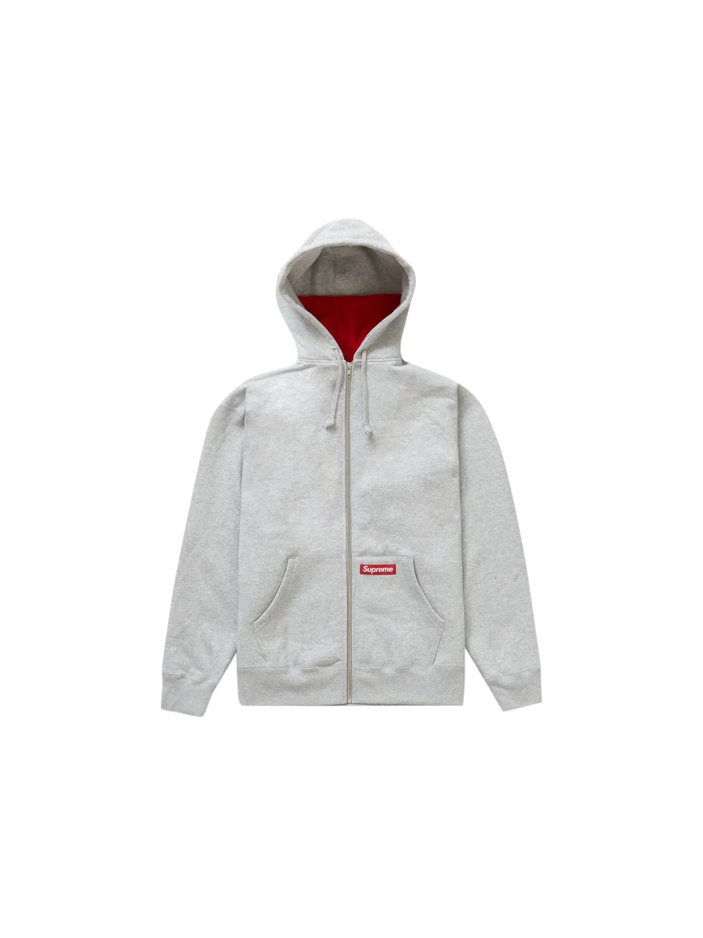 Мужской свитшот на молнии с капюшоном Supreme Sweatshirt — изображение 1 из 2, серый