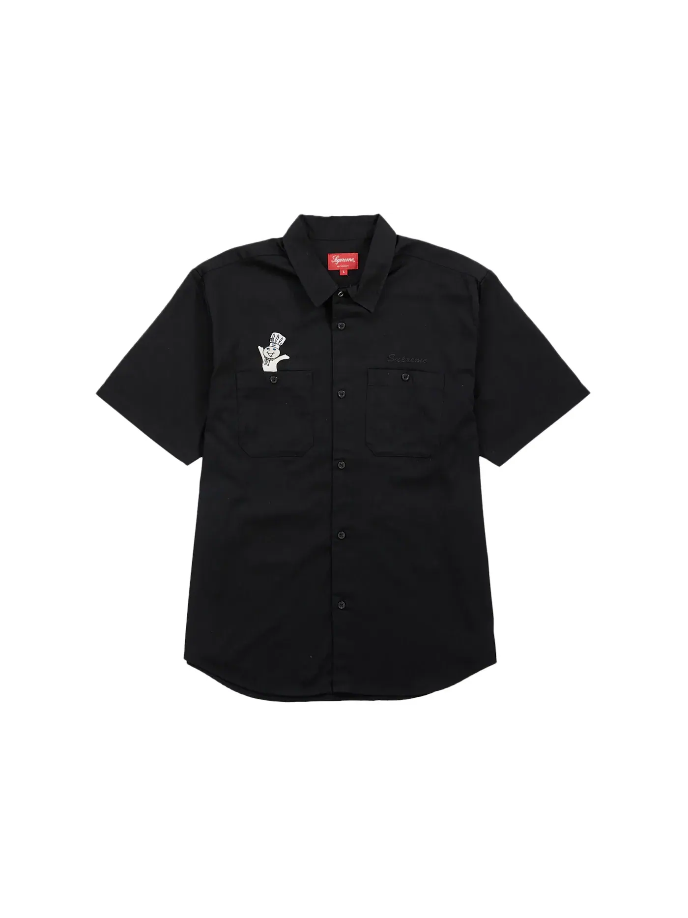 Мужская рубашка с коротким рукавом Supreme Doughboy S/S Work Shirt — изображение 1 из 2, черный