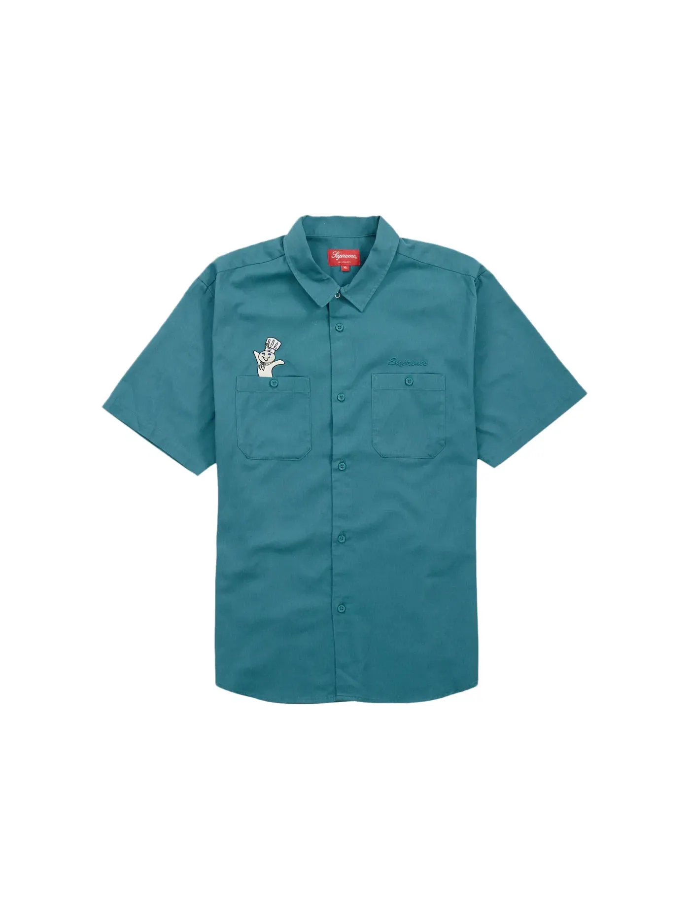 Мужская рубашка с коротким рукавом Supreme Doughboy S/S Work Shirt — изображение 1 из 2, зеленый