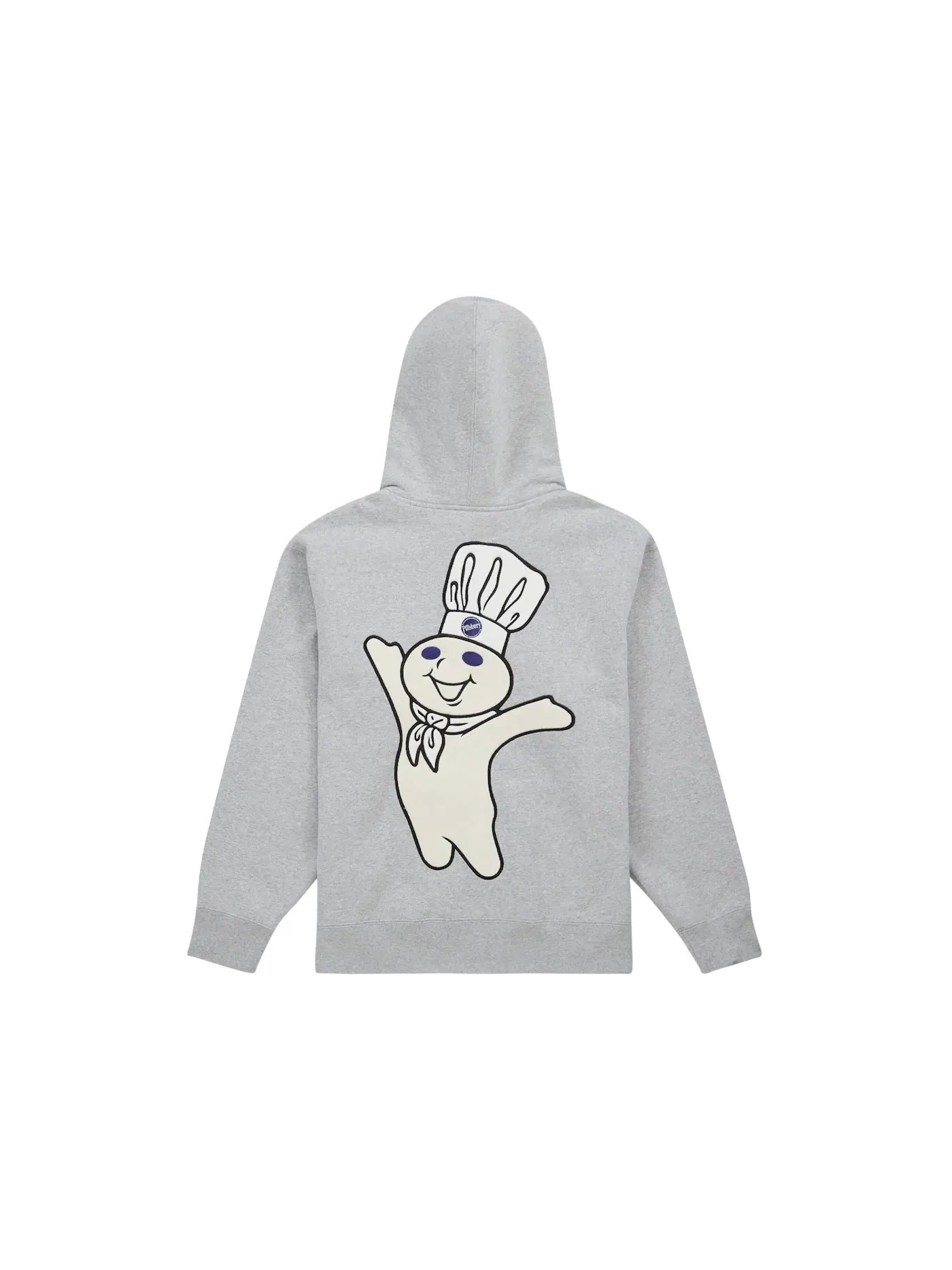 Мужская худи на молнии с капюшоном Supreme Doughboy — изображение 2 из 2, серый
