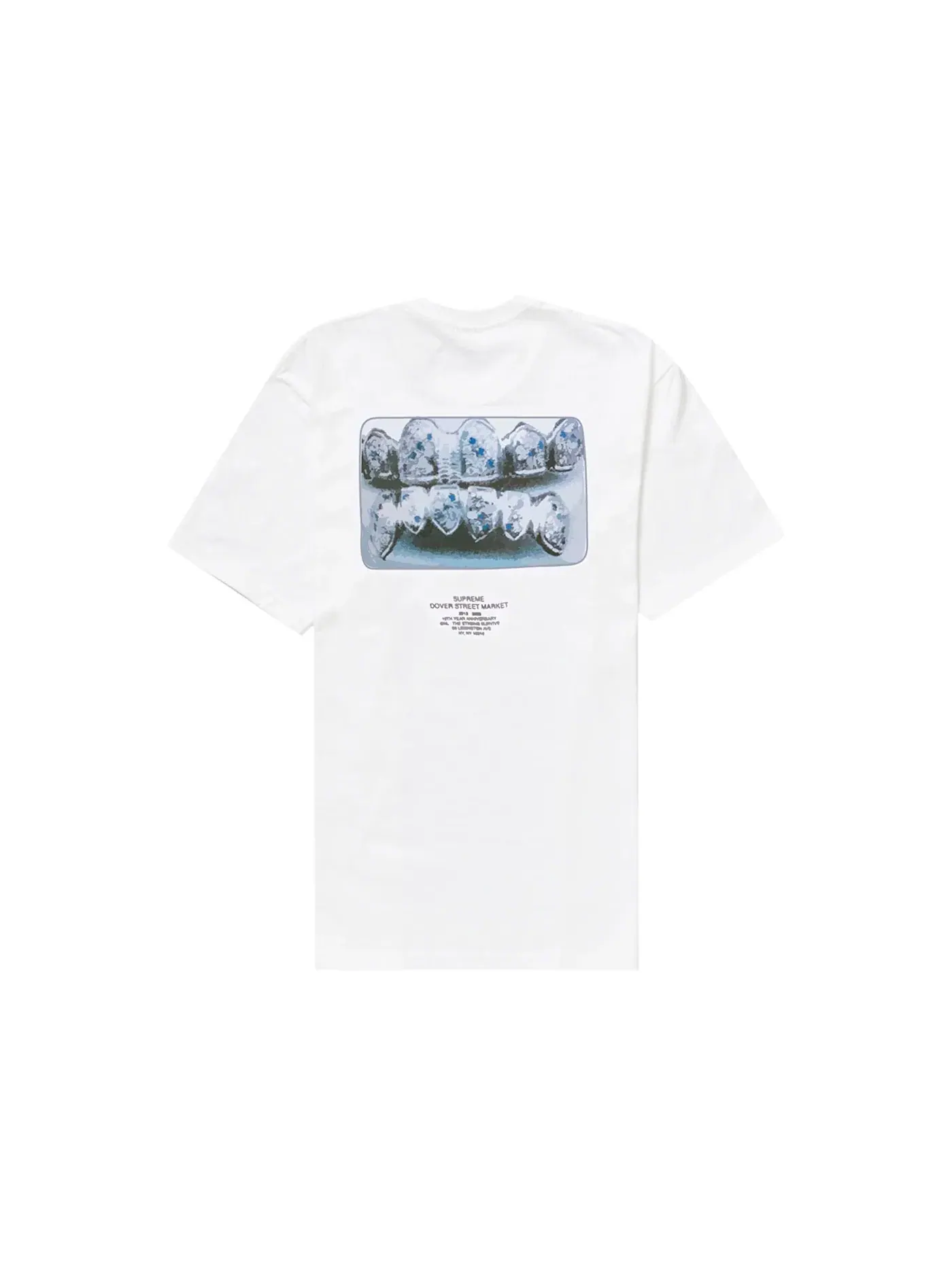 Мужская футболка с принтом Supreme Dover Street Market 10th Anniversary Tee — изображение 1 из 2, белый