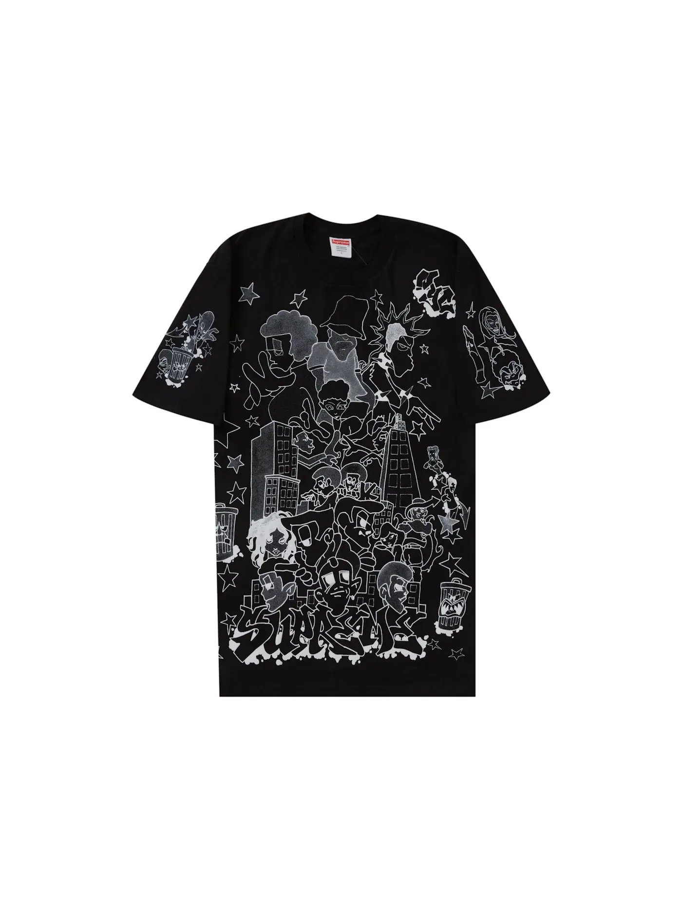 Мужская футболка с принтом Supreme Tee — изображение 1 из 2, черный