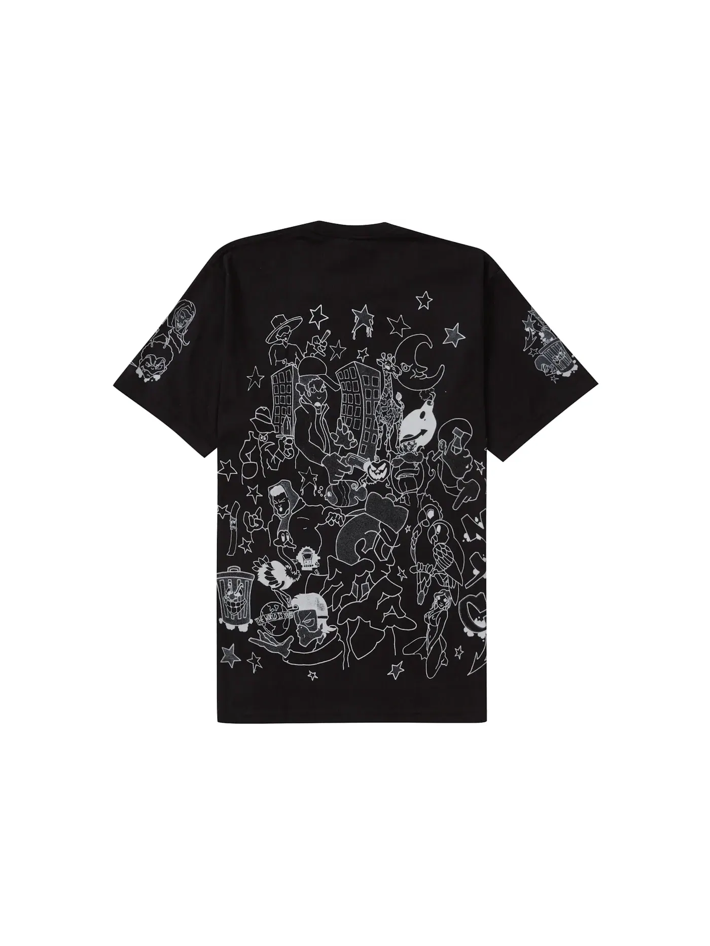 Мужская футболка с принтом Supreme Tee — изображение 2 из 2, черный