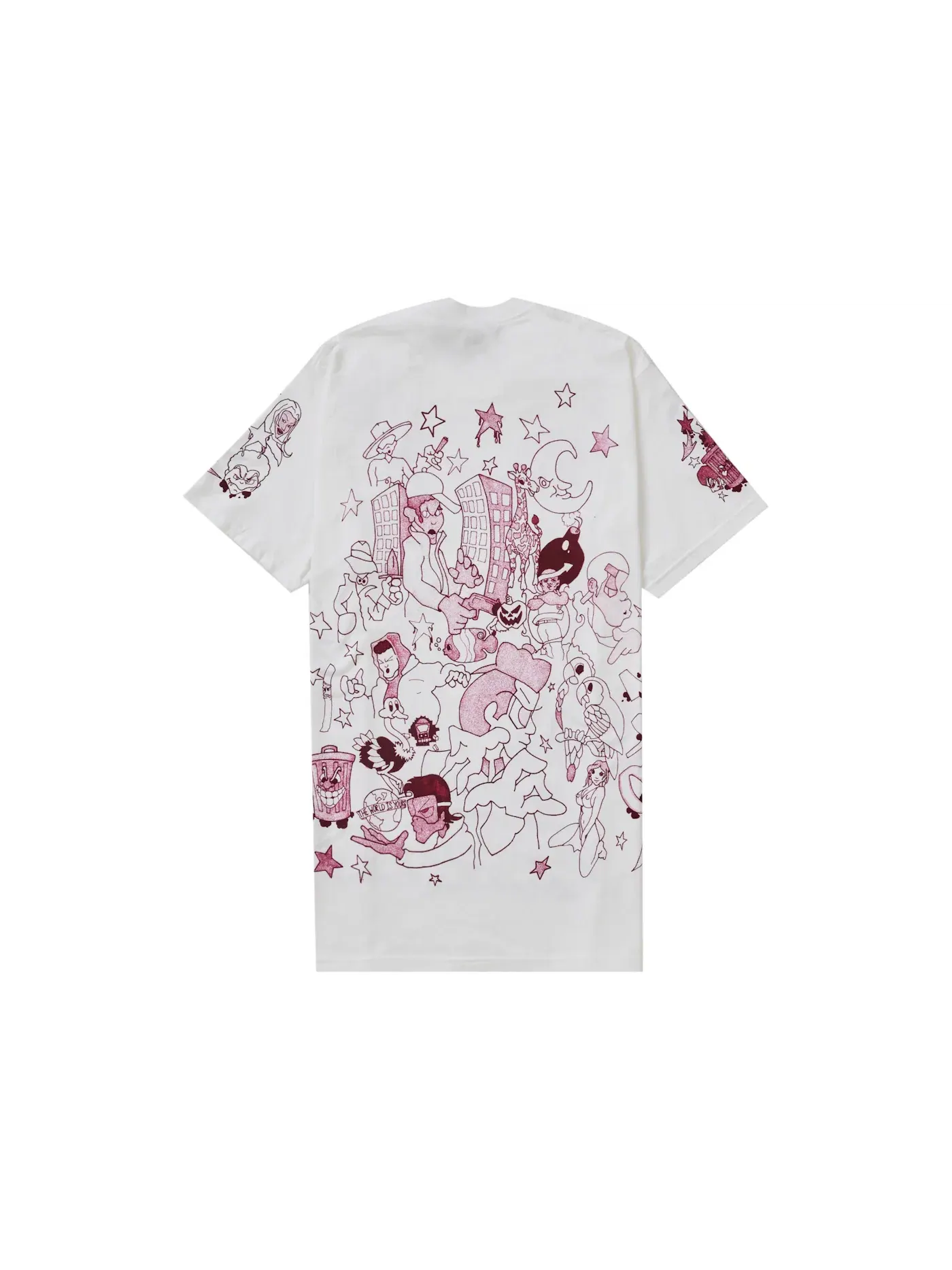 Мужская футболка с принтом Supreme Downtown Tee — изображение 2 из 2, белый