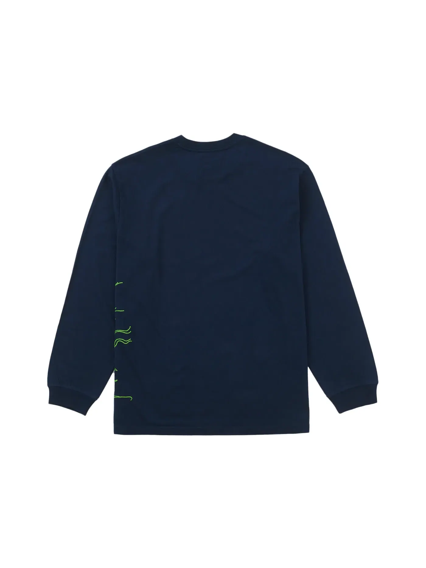 Мужская футболка с вышивкой Supreme Dragon Embroidered L/S Top Navy — изображение 2 из 2