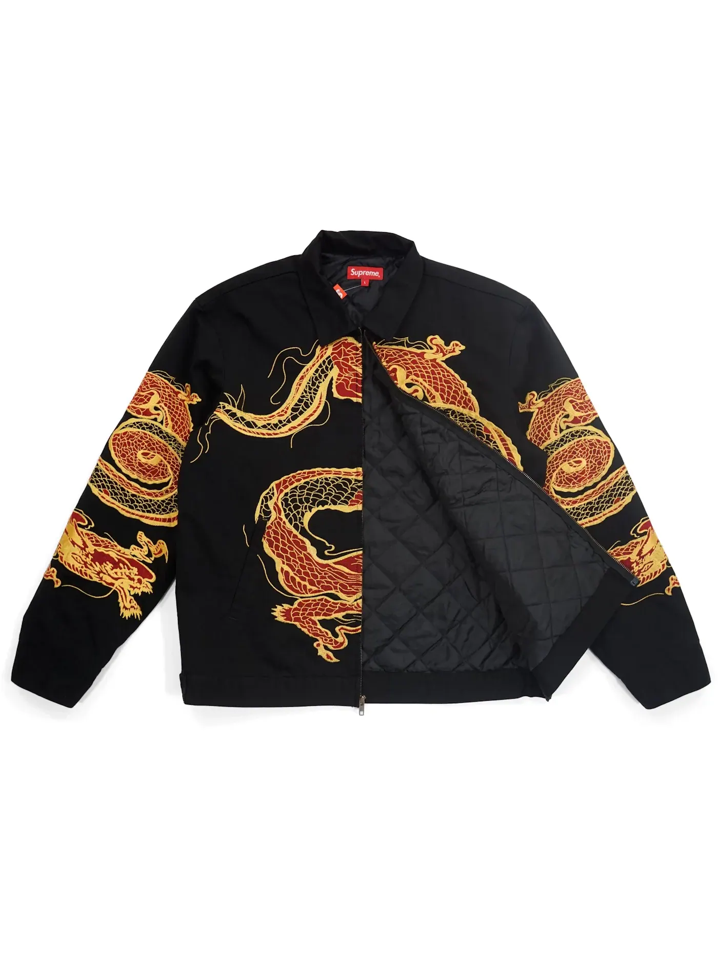 Мужская куртка с принтом Dragon Jacket Supreme — изображение 2 из 3, черный