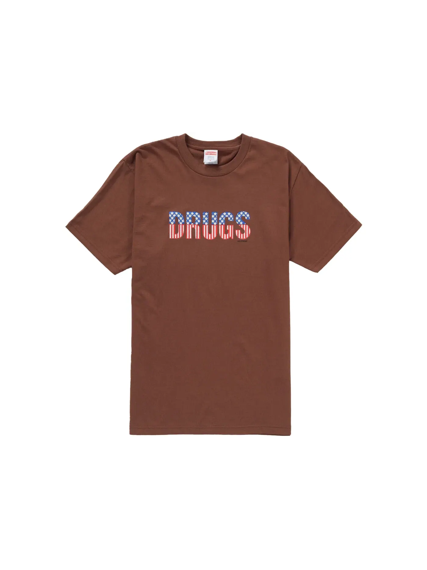 Мужская футболка с принтом Supreme Tee — изображение 1 из 1, коричневый
