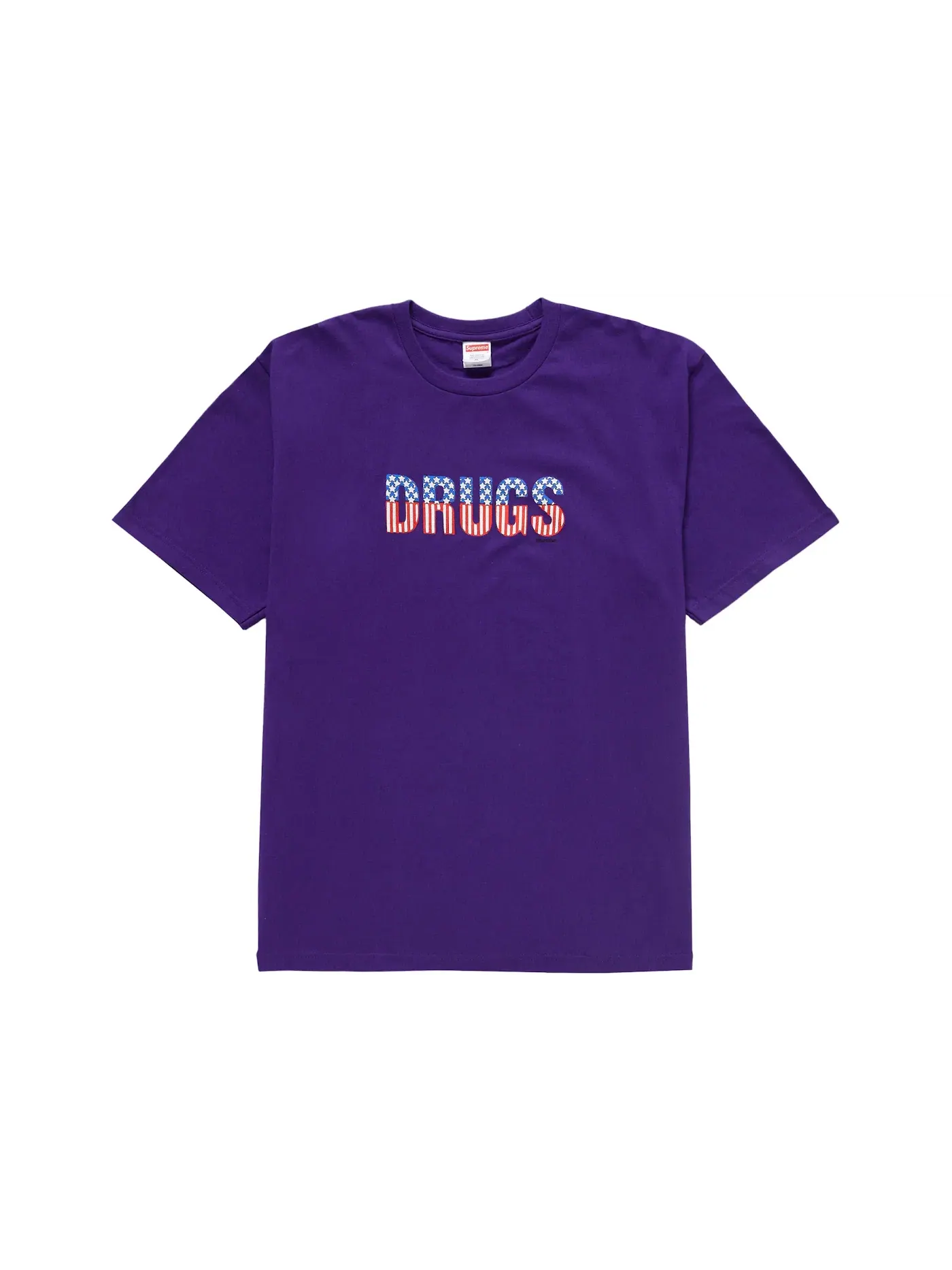 Мужская футболка с принтом Supreme Tee — изображение 1 из 1, фиолетовый