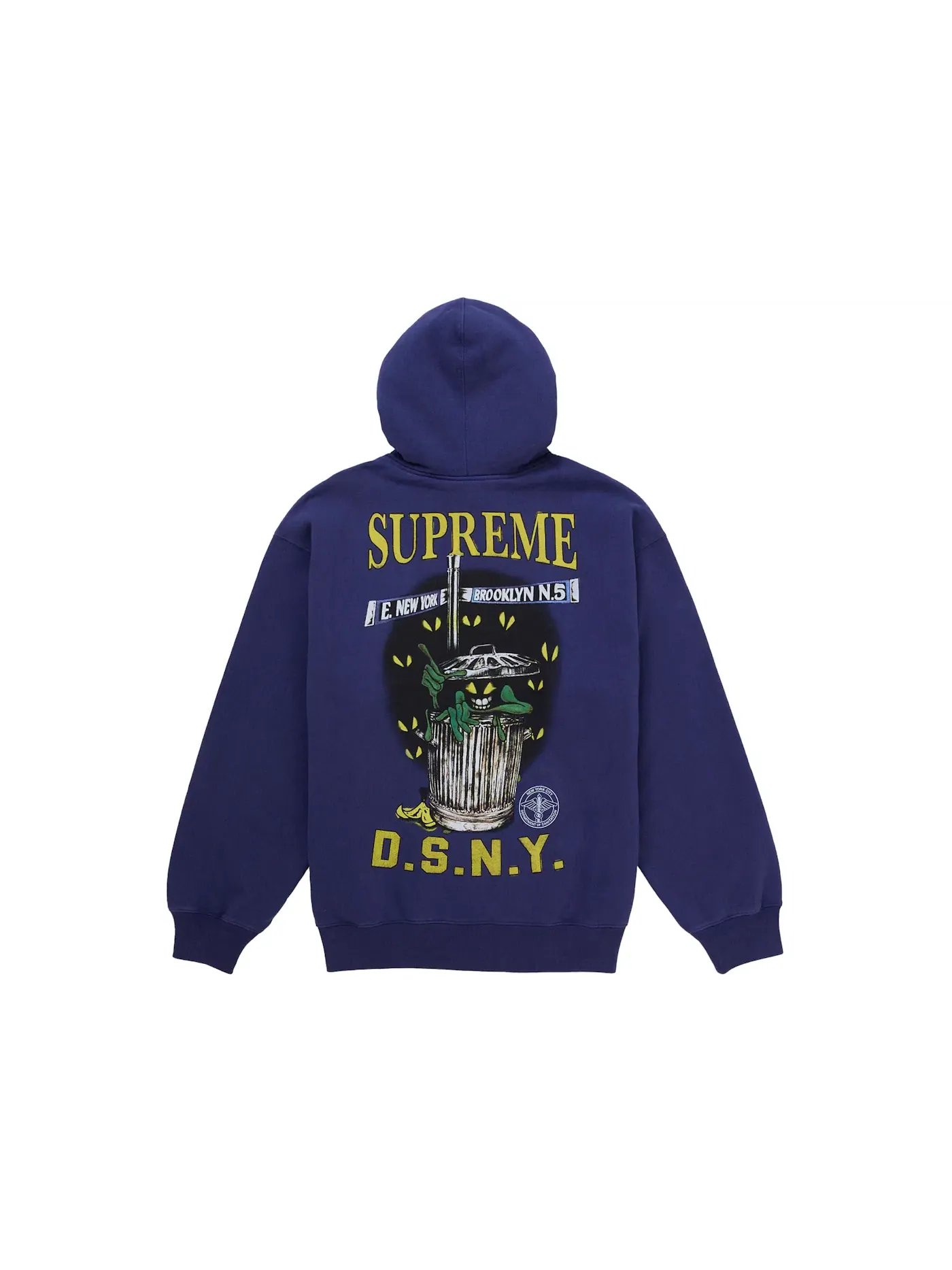 Мужская худи на молнии DSNY Zip Up Hooded Sweatshirt Supreme — изображение 2 из 2, темно-синий