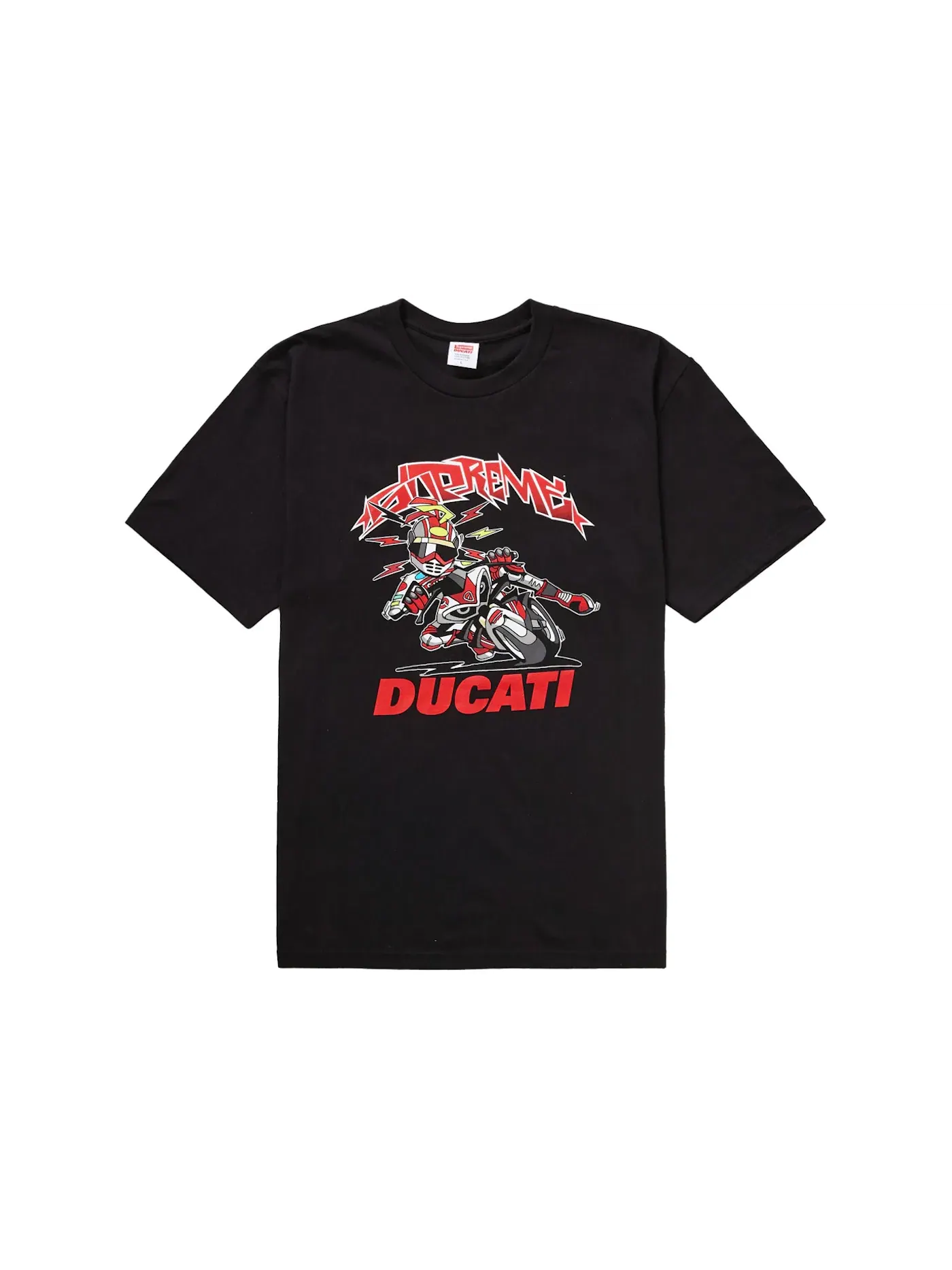 Мужская футболка с принтом Supreme Ducati Bike Tee — изображение 1 из 2, черный