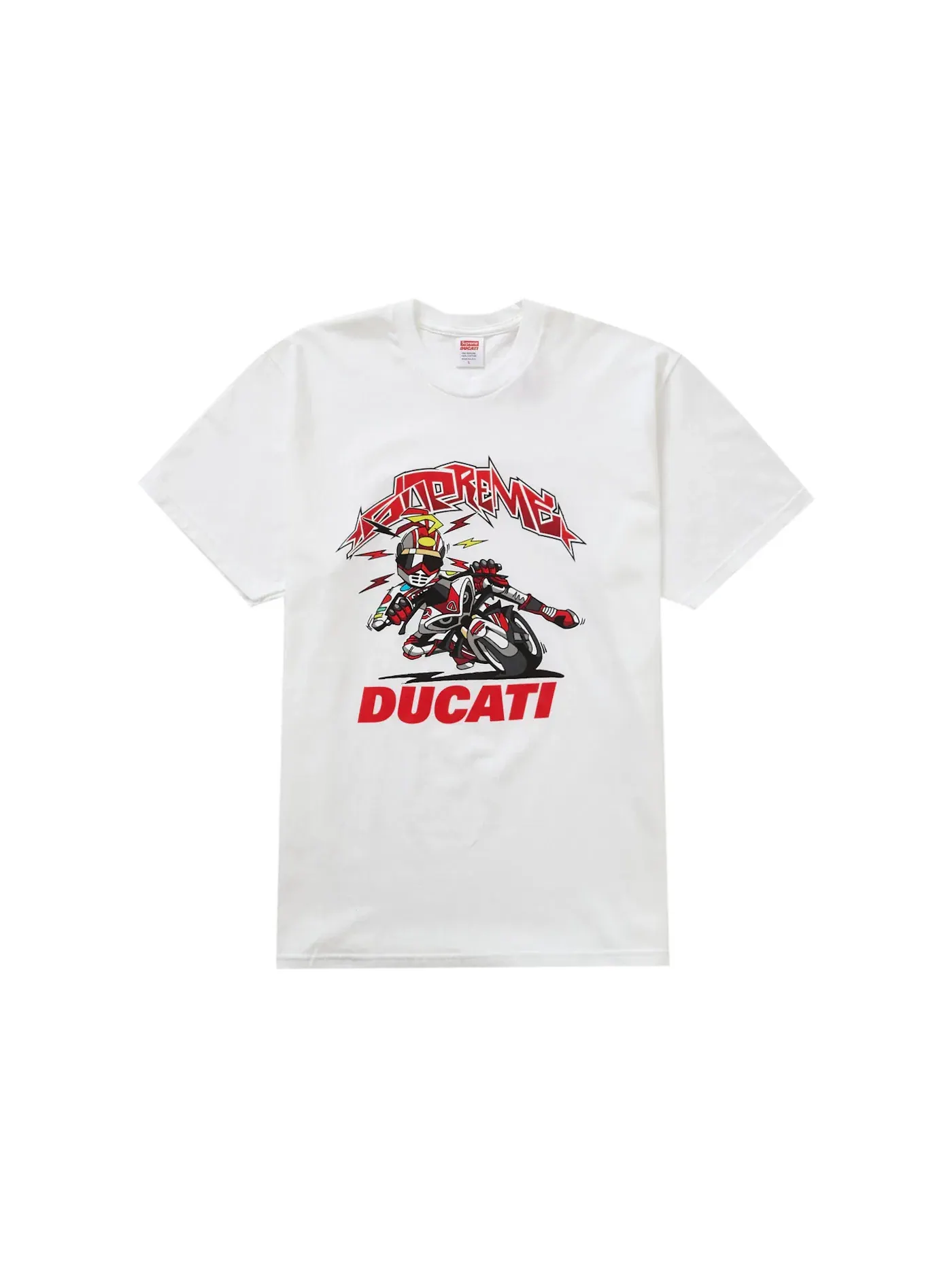Мужская футболка с принтом Supreme Tee — изображение 1 из 2, белый