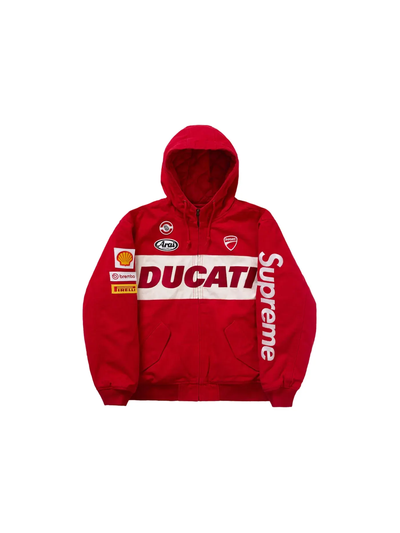 Мужская гоночная куртка с капюшоном Supreme Ducati — изображение 1 из 3, красный