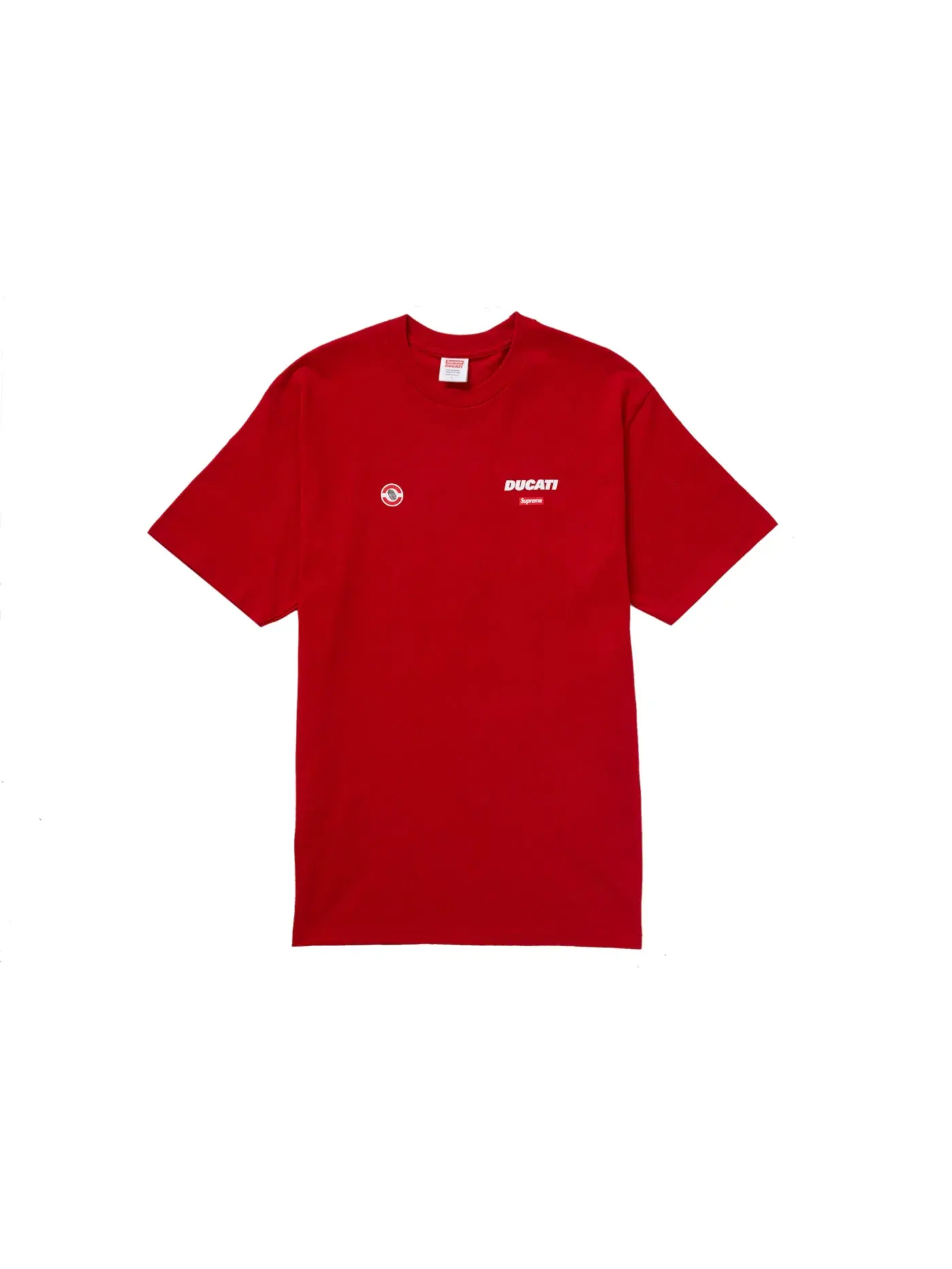 Мужская футболка с принтом Supreme Tee — изображение 2 из 2, красный