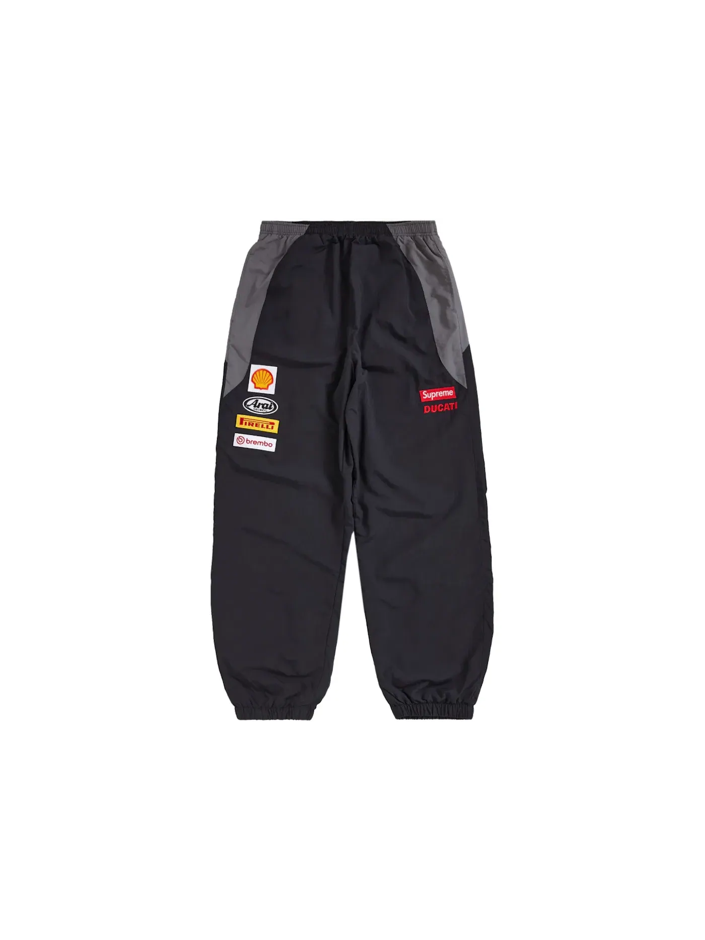Мужские спортивные штаны с принтом Supreme Ducati Track Pant Supreme — изображение 1 из 2, черный