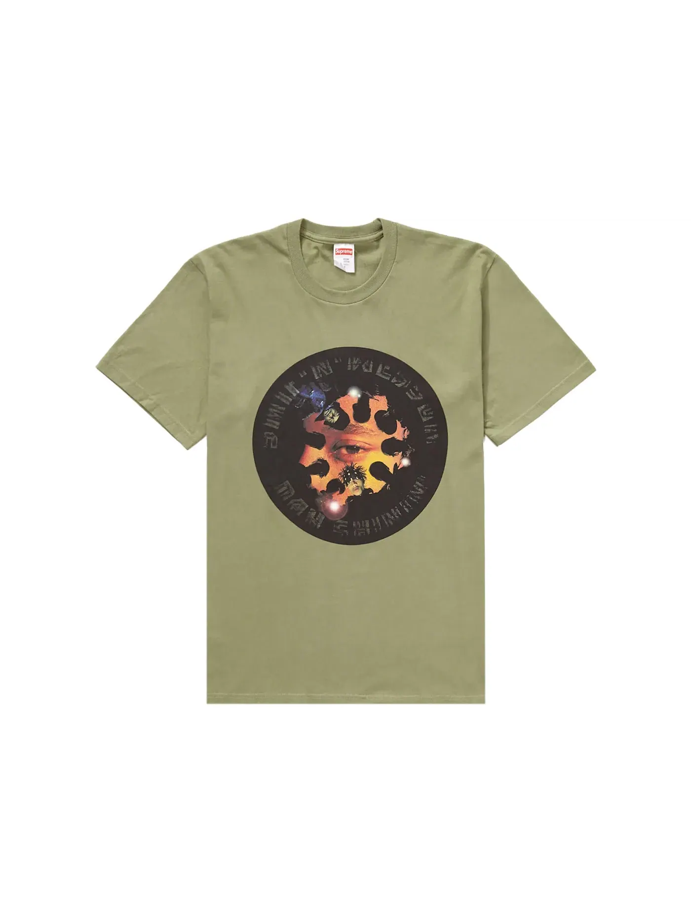 Мужская футболка с принтом Supreme Dah Shinin' Tee — изображение 1 из 2, светлый оливковый