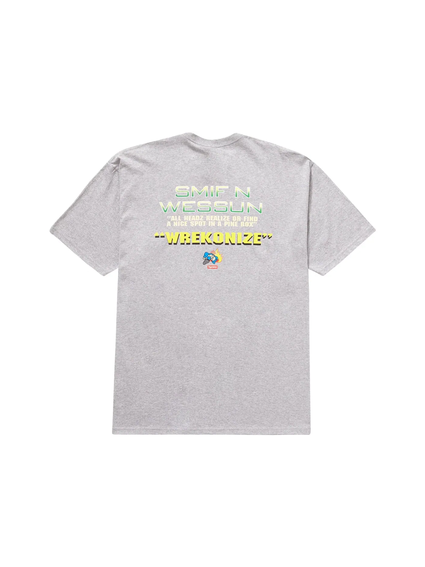 Мужская футболка с принтом Supreme Dah Shinin' Tee — изображение 2 из 2, серый