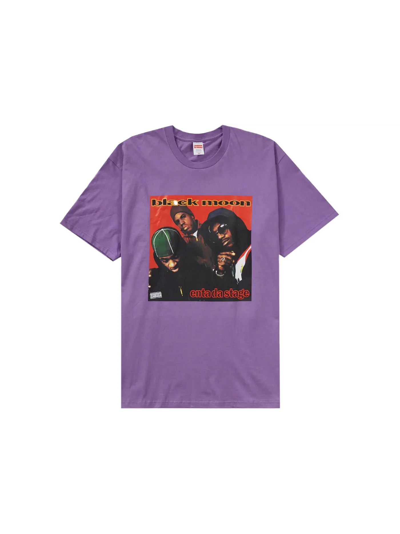 Мужская футболка с принтом Supreme Enta Da Stage Tee — изображение 1 из 2, фиолетовый