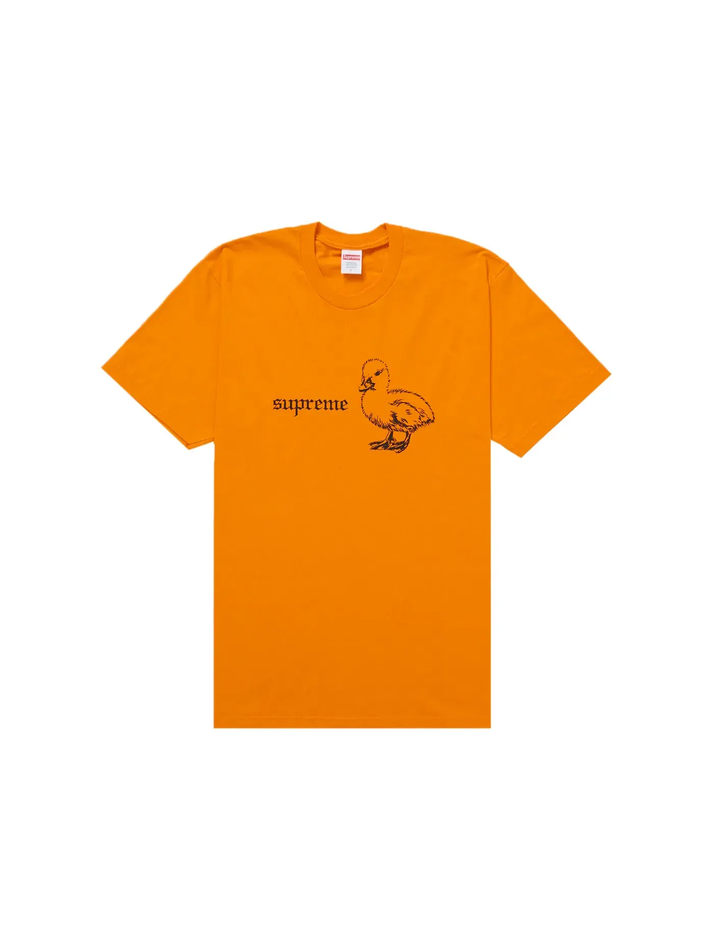 Мужская футболка с принтом Supreme Tee — изображение 1 из 1, оранжевый