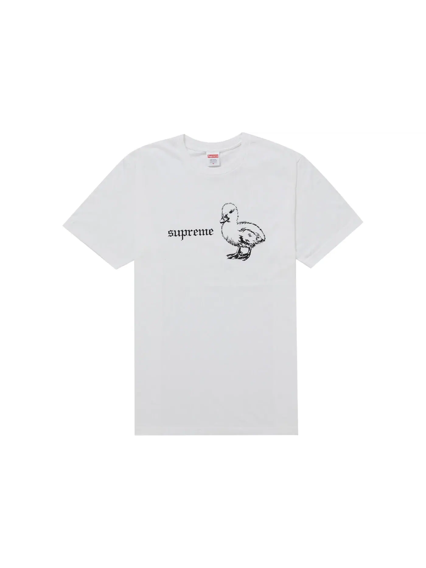 Мужская футболка с принтом Duck Tee Supreme — изображение 1 из 1, белый