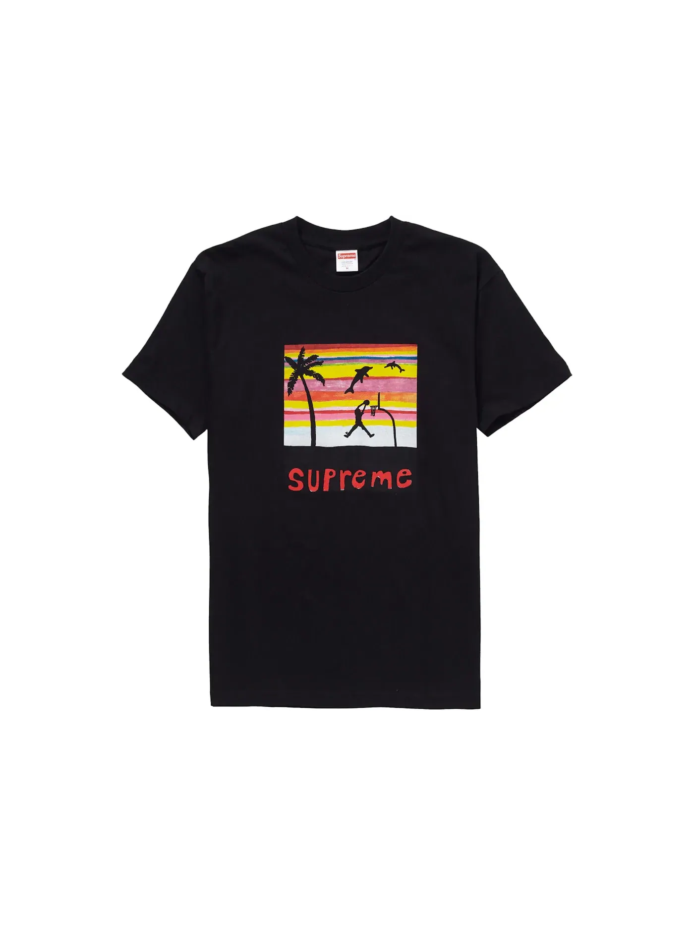 Мужская футболка с принтом Dunk Supreme — изображение 1 из 1, черный