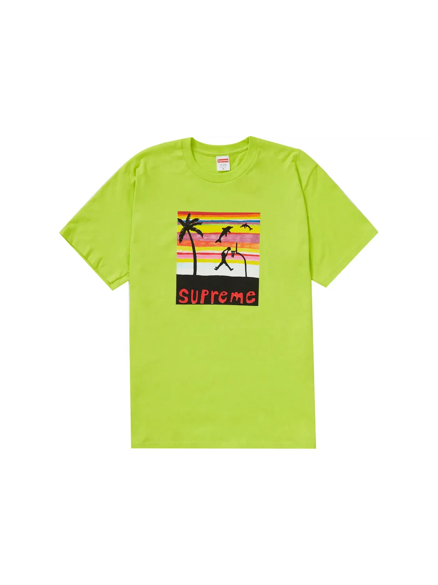 Мужская футболка Supreme Tee — изображение 1 из 1, яркий зеленый