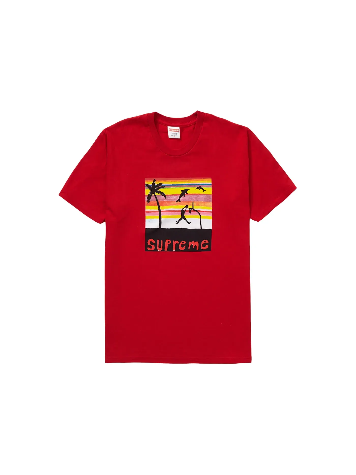 Мужская футболка Supreme Tee — изображение 1 из 1, красный