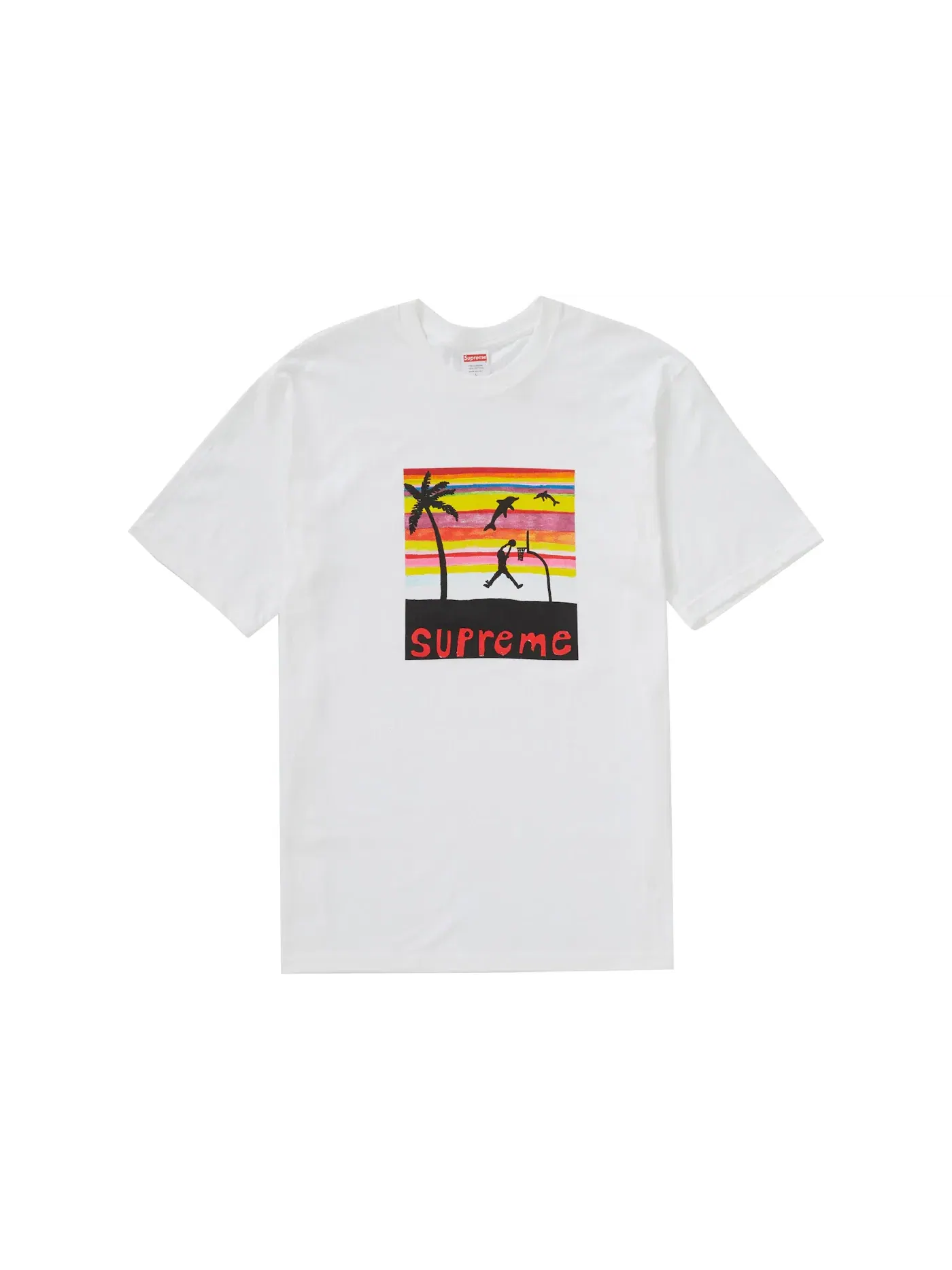 Мужская футболка с принтом Dunk Supreme — изображение 1 из 1, белый