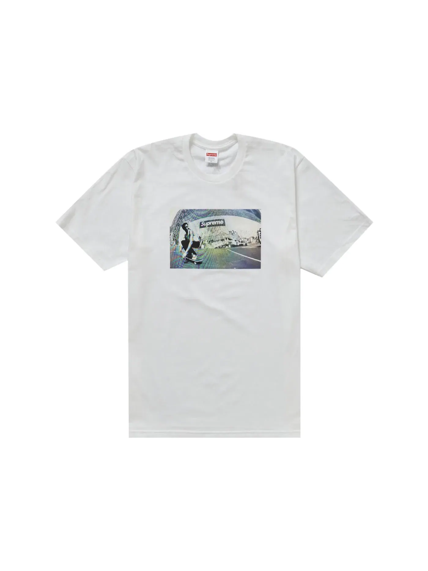 Мужская футболка с принтом Supreme Tee — изображение 1 из 2, белый