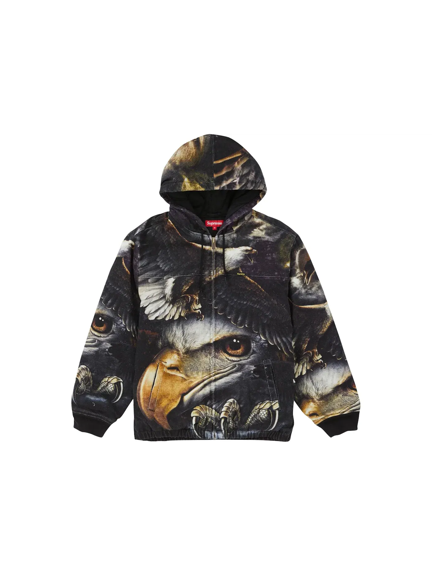 Мужская рабочая куртка Supreme Eagle Hooded Work Jacket — изображение 1 из 3, черный