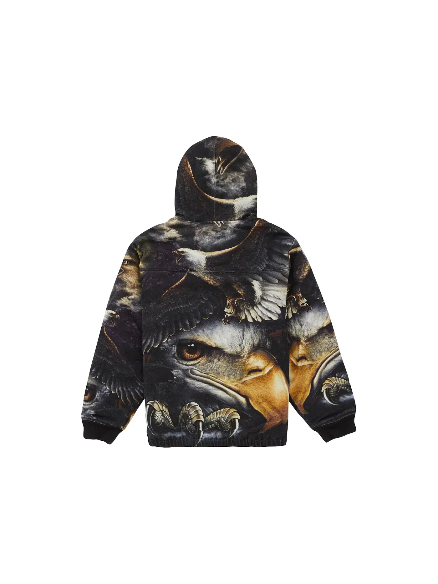 Мужская рабочая куртка Supreme Eagle Hooded Work Jacket — изображение 3 из 3, черный