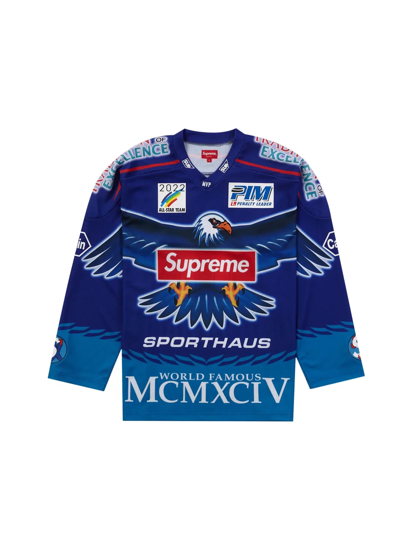 Мужская джерси Supreme Eagle Moto Jersey — изображение 1 из 2, королевский