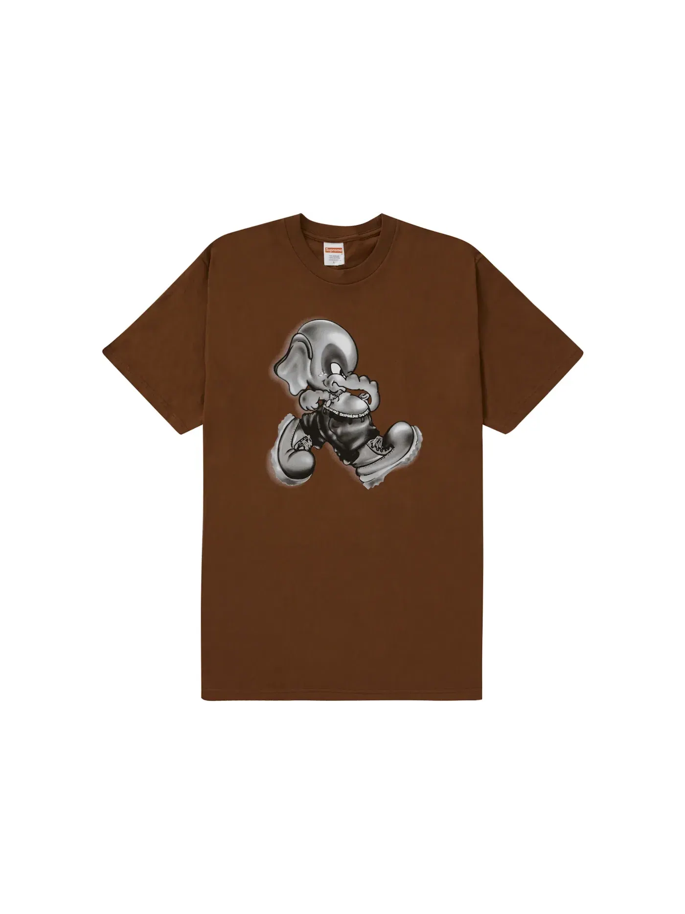 Мужская футболка с принтом Supreme Tee (FW22) — изображение 1 из 1, коричневый