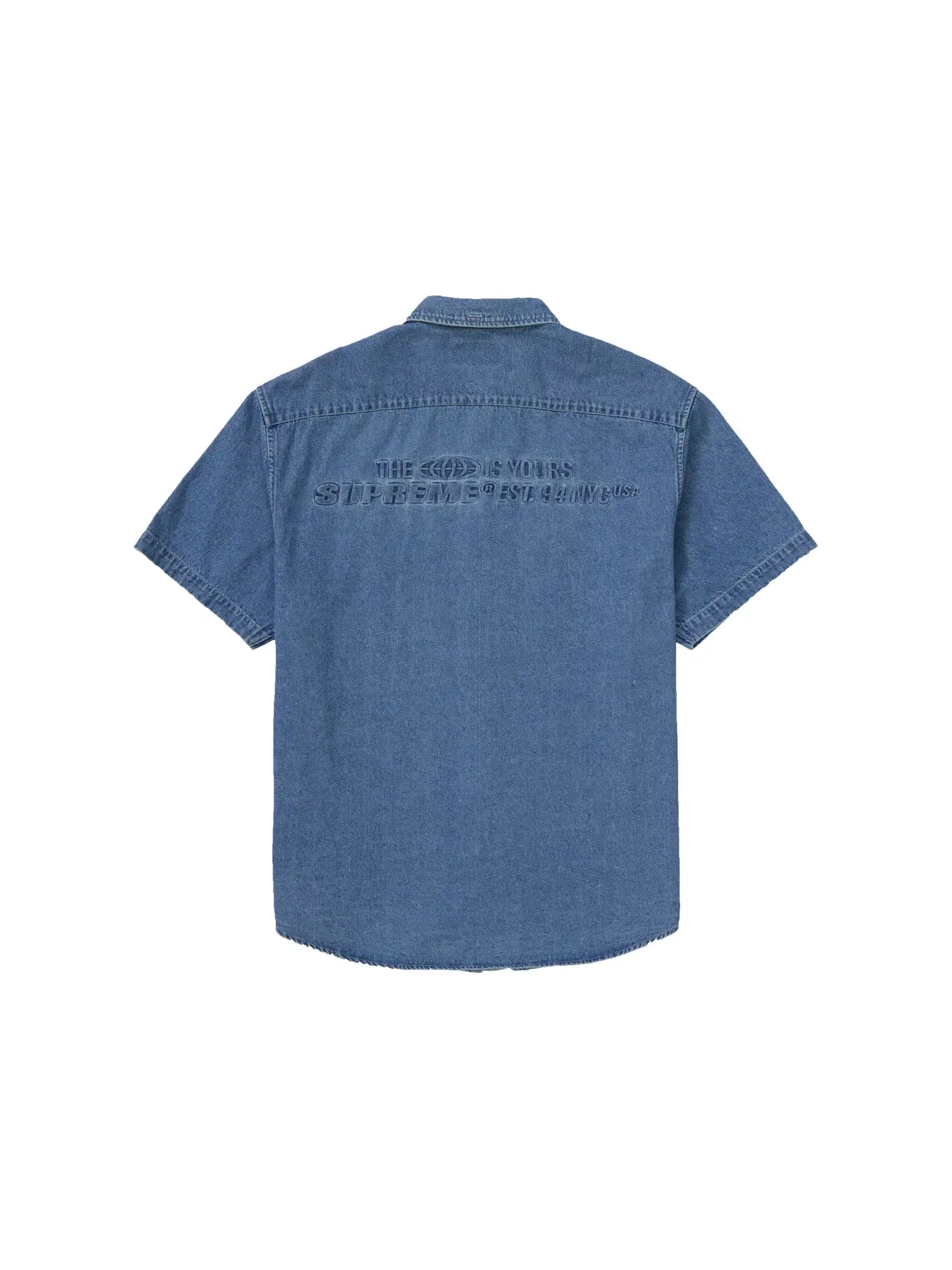 Мужская рубашка с тиснением Supreme Shirt — изображение 2 из 2, синий