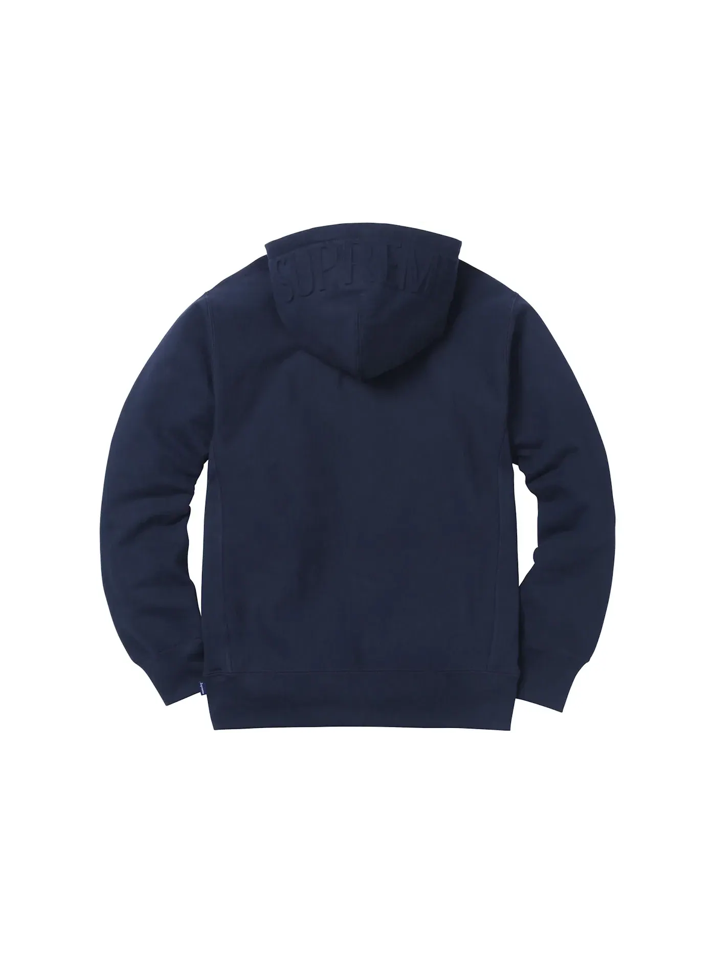 Мужской худи с принтом Supreme Embossed Logo Hooded Sweatshirt Supreme — изображение 2 из 2, темно-синий