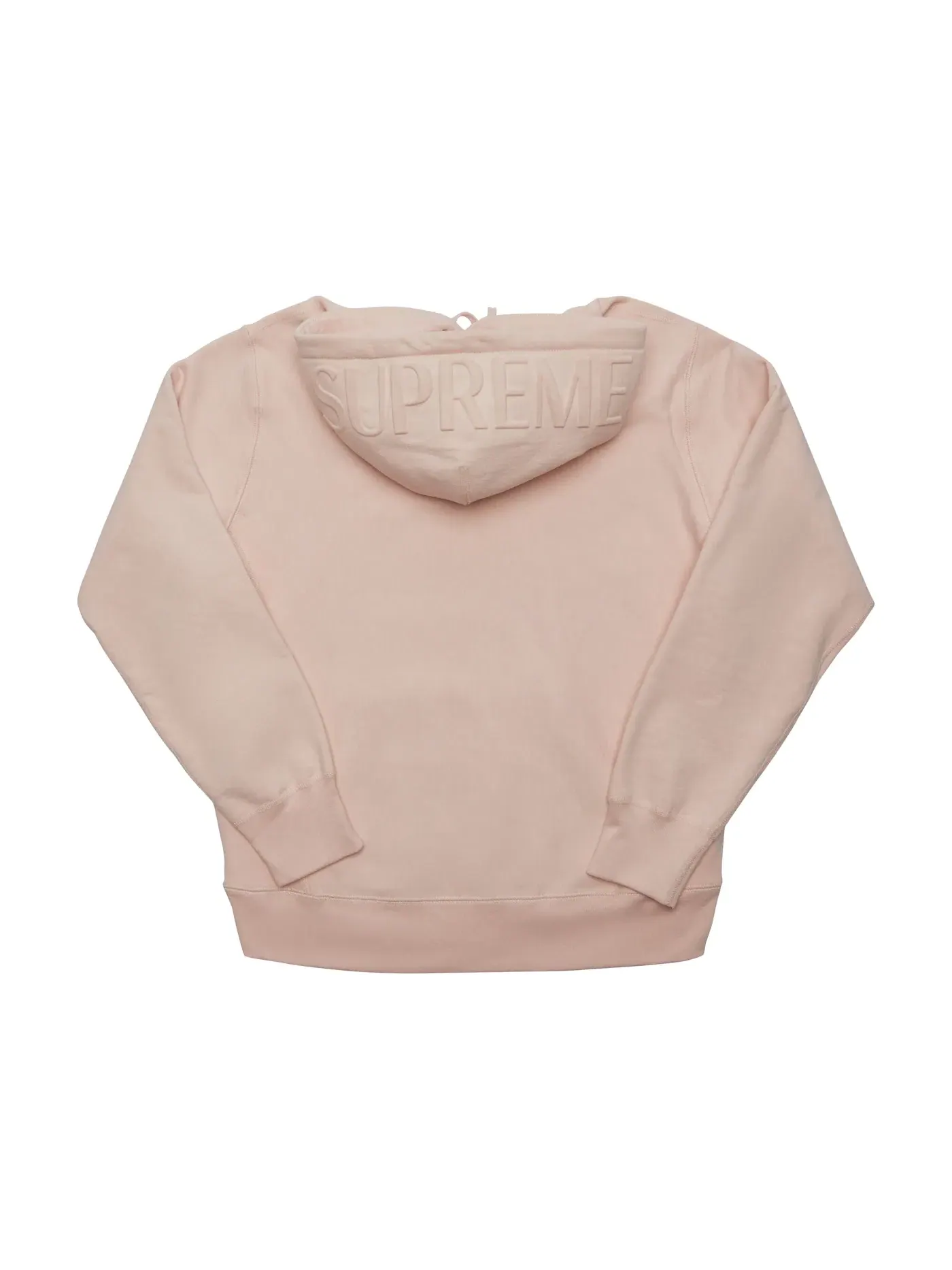 Мужская худи с принтом Supreme Embossed Logo Supreme — изображение 2 из 2, бледный розовый