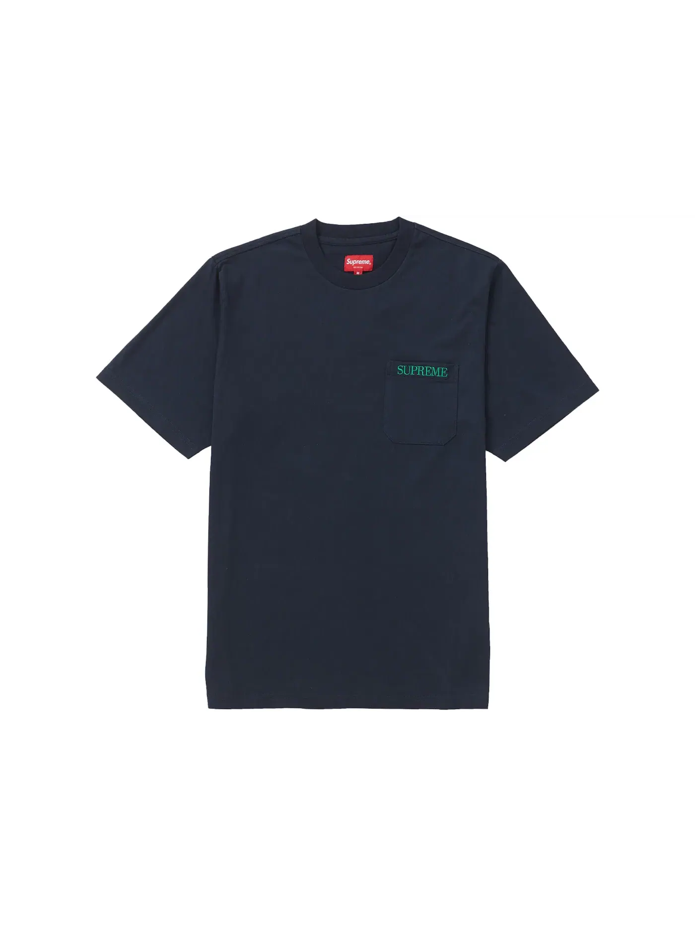 Мужская футболка с вышитым карманом Supreme Tee — изображение 1 из 1, темно-синий