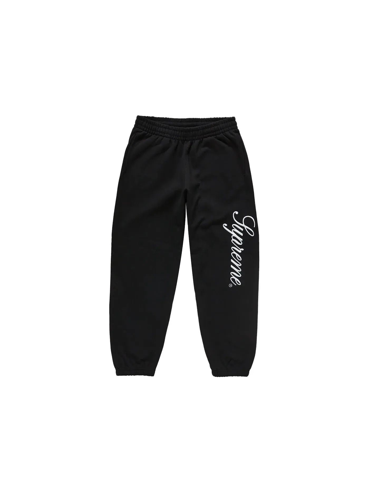 Мужские спортивные штаны с вышивкой Sweatpant Supreme — изображение 1 из 2, черный