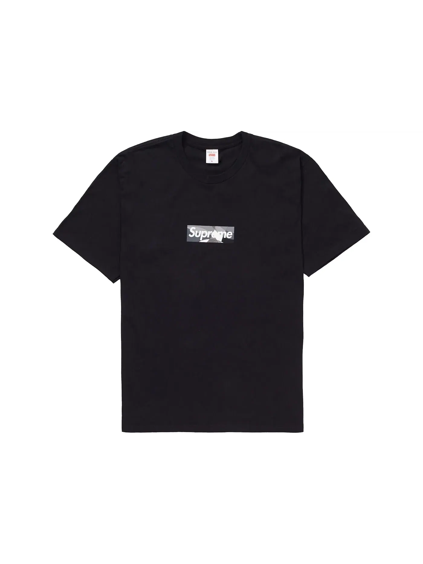 Мужская футболка с принтом Supreme Emilio Pucci Box Logo Tee — изображение 1 из 1, черный/черный