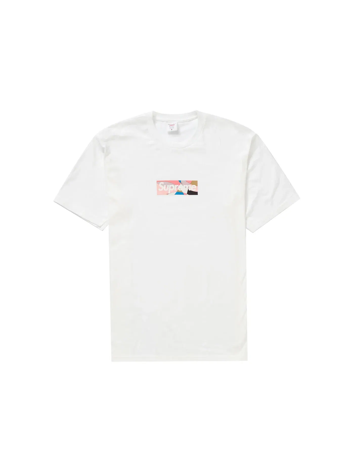 Мужская футболка с принтом Tee Supreme — изображение 1 из 1, белый/розовый