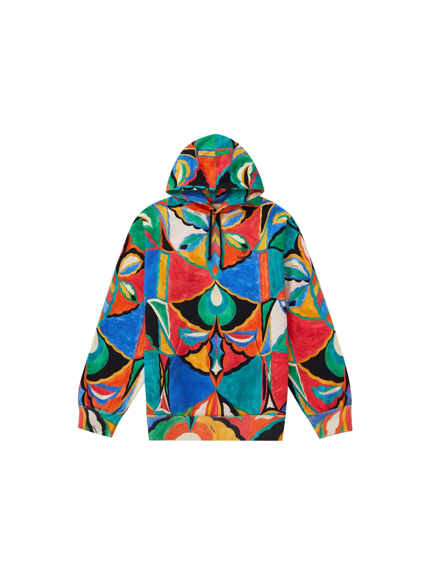 Мужской худи с принтом Emilio Pucci Hooded Sweatshirt Supreme — изображение 1 из 2, мульти
